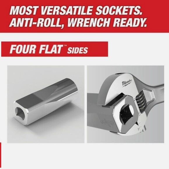 Milwaukee 48-22 3/8 in Drive Deep Well Socket Set Metric 10 Pcs, nwt, brand new - Picture 5 of 7